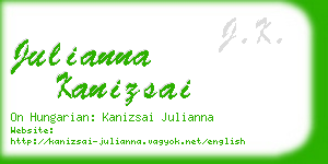 julianna kanizsai business card